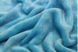 Tissu Micropolaire Doudou Uni Turquoise -Coupon de 3 mètres