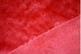 Tissu Micropolaire Doudou Uni Rouge -Coupon de 3 metres