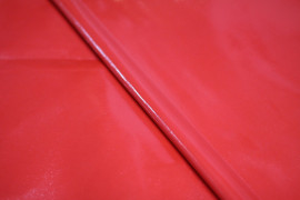 Tissu Vinyl Uni Rouge -Au Metre