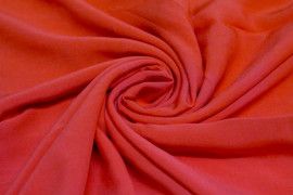 Tissu Voile Uni 100% Viscose Rouge -Au Metre