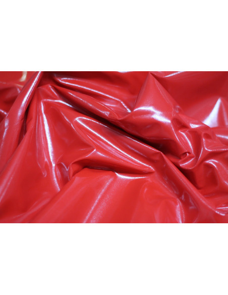 Tissu Vinyl Uni Rouge -Au Metre