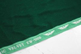 Tissu Velours Velvet Brillant Vert -Au Mètre