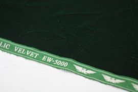 Tissu Velours Velvet Brillant Vert Foncé -Au Mètre
