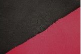 Tissu Polaire Double Face Noir/Rouge -Coupon de 3 metres