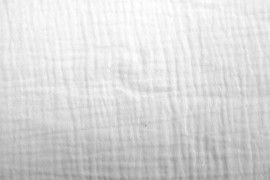 Tissu Double Gaze Blanc -Au Mètre