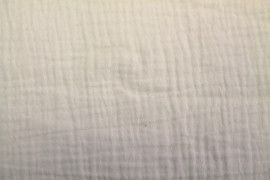 Tissu Double Gaze Blanc Cassé -Au Mètre