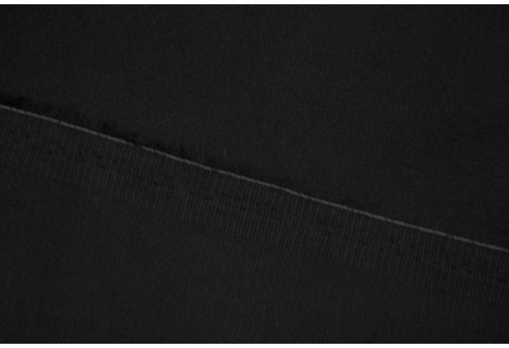 Tissu Gabardine Épaisse Noir -Au Mètre