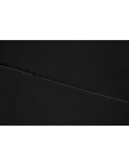 Tissu Gabardine Épaisse Noir -Au Mètre