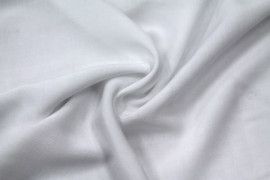 Tissu Viscose Unie Blanc -Au Mètre