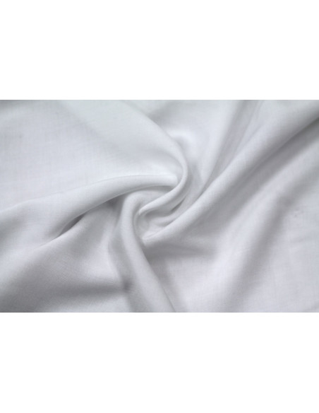Tissu Viscose Unie Blanc -Au Metre