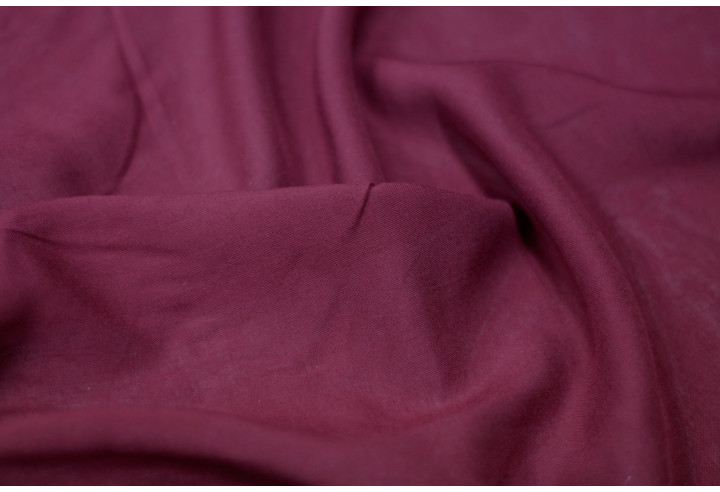 Tissu Viscose Unie Bordeaux -Au Metre