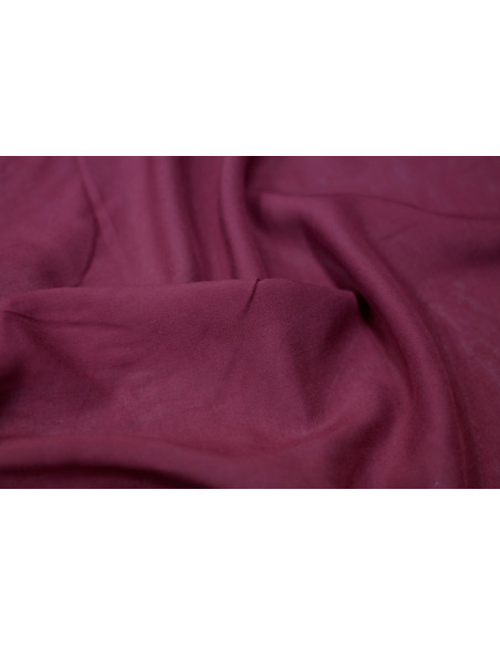 Tissu Viscose Unie Bordeaux -Au Metre