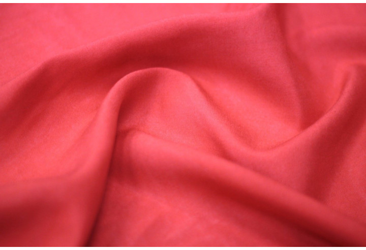 Tissu Viscose Unie Rouge -Au Metre