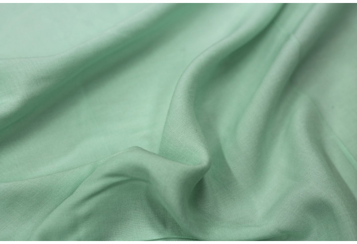 Tissu Viscose Unie Vert d'eau -Au Metre