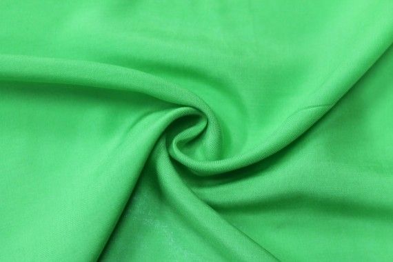 Tissu Viscose Unie Vert anis -Au Mètre