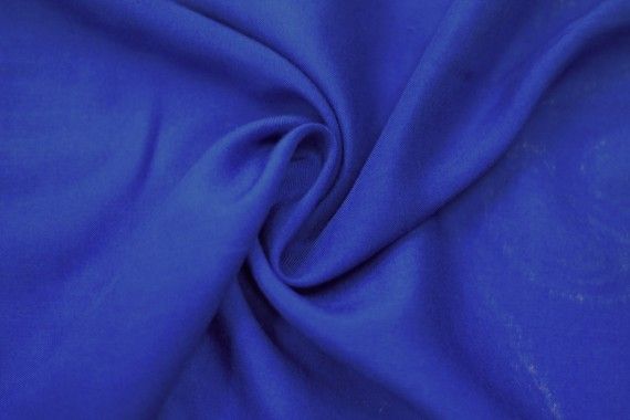 Tissu Viscose Unie Bleu roi -Coupon de 3 mètres