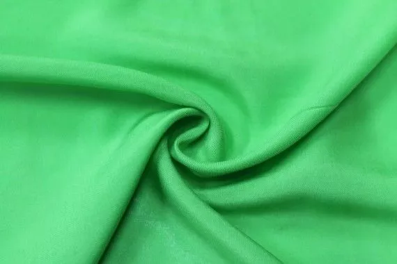 Tissu Viscose Unie Vert -Coupon de 3 metres