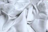 Tissu Voile Uni 100% Viscose Blanc Coupon de 3 metres