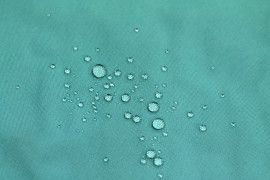 Tissu Toile Imperméable Légère Turquoise -Au Mètre