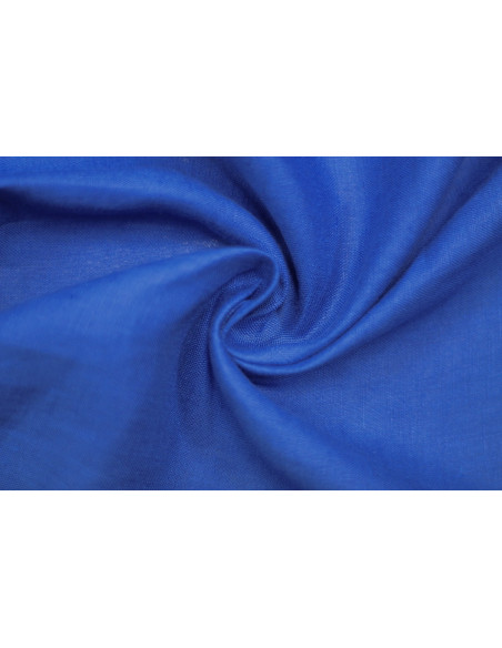 Tissu Lin Uni Bleu Roi 100% -Au Mètre