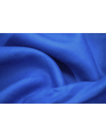Tissu Lin Uni Bleu Roi 100% -Au Mètre