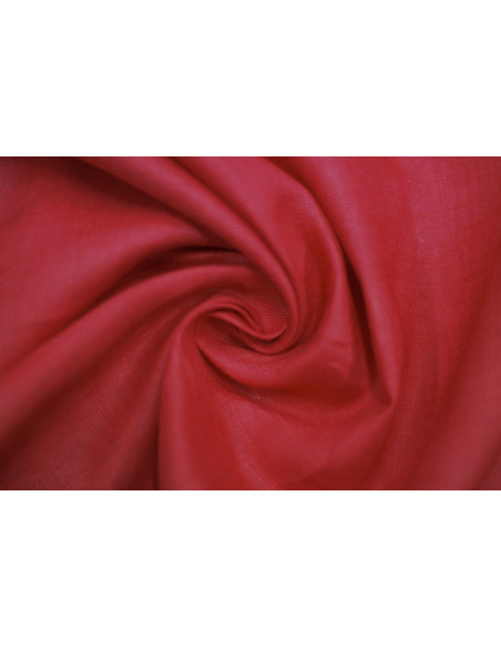 Tissu Lin Uni Rouge 100% -Au Metre