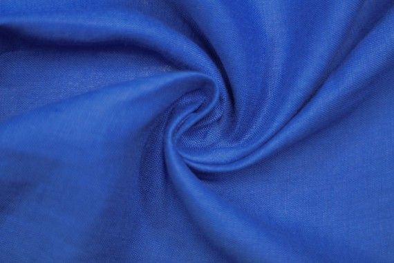 Tissu Lin Uni Bleu Roi 100% Coupon de 3 mètres