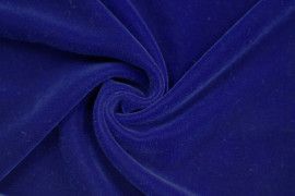 Tissu Velours Velvet Uni Bleu roi -Au Mètre
