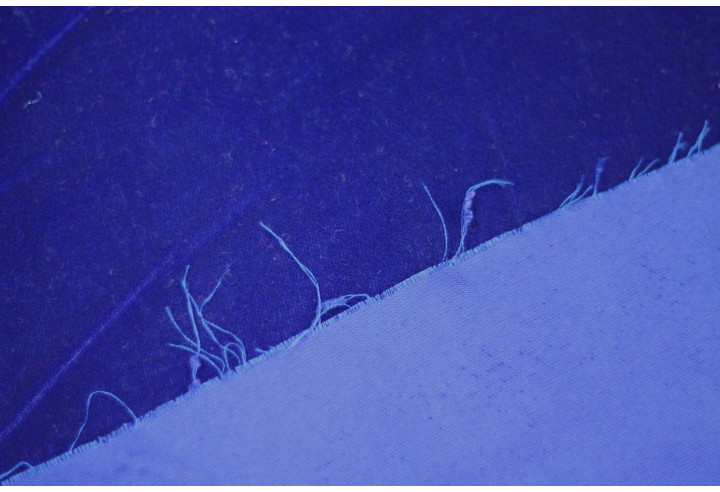Tissu Velours Velvet Uni Bleu roi -Au Mètre