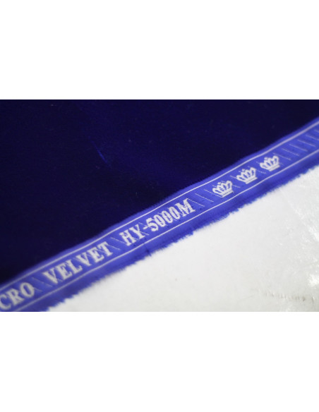 Tissu Velours Velvet Uni Bleu roi -Au Mètre
