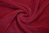 Tissu Velours Velvet Uni Rouge -Au Metre