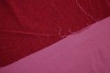 Tissu Velours Velvet Uni Rouge -Au Metre