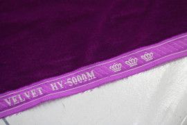 Tissu Velours Velvet Uni Violet clair -Au Mètre