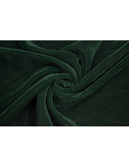 Tissu Velours Velvet Uni Vert foncé -Au Mètre