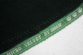 Tissu Velours Velvet Uni Vert foncé -Au Mètre