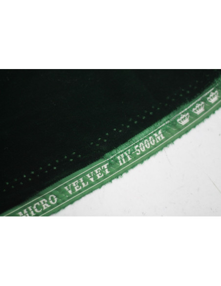 Tissu Velours Velvet Uni Vert foncé -Au Mètre