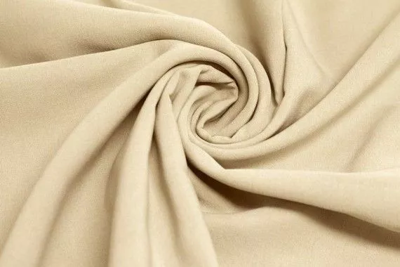 Tissu Bengaline Polyester Beige Coupon de 3 mètres