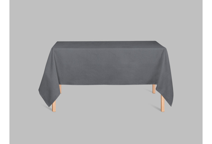 Tissu Burlington infroissable Uni Gris Foncé -Au Mètre