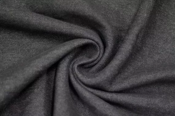 Tissu Jean Épais Noir -Coupon de 3 mètres