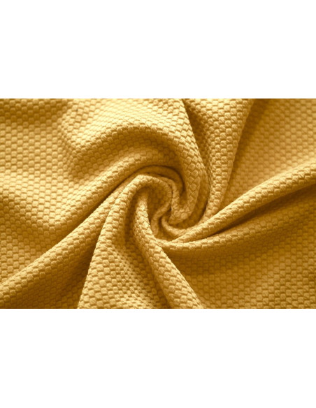 Tissu Nid d'abeille Safran -Au mètre