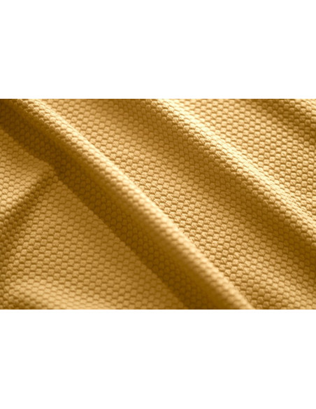 Tissu Nid d'abeille Safran -Au mètre