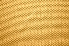 Tissu Nid d'abeille Safran -Au mètre