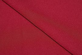 Tissu Burlington infroissable Uni Rouge bordeaux -Au Metre