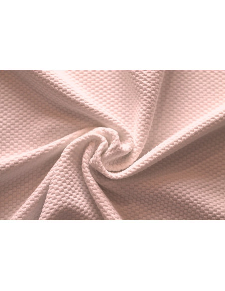 Tissu Nid d'abeille Rose pâle -Au mètre