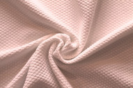 Tissu Nid d'abeille Rose pâle -Au mètre