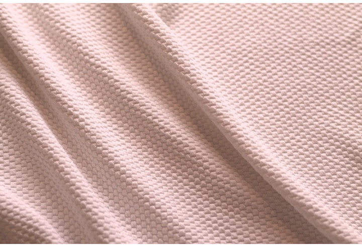 Tissu Nid d'abeille Rose pâle -Au mètre