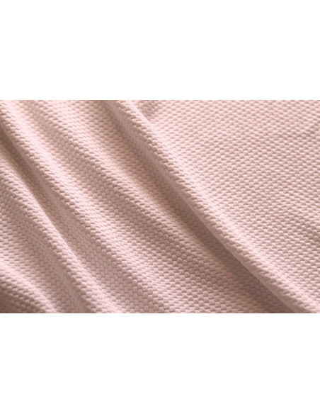 Tissu Nid d'abeille Rose pâle -Au mètre