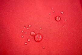 Tissu Toile Impermeable Legere Rouge -Au Metre