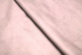 Tissu Suédine Maille Lourde Rose Pâle -Coupon de 3 mètres