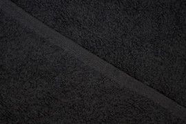 Tissu Éponge Bulky Noir -Au Mètre